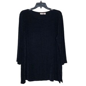 Chico’s Travelers Collection 3/4 Sleeve Tunic Top